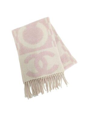 Chanel Cashmere Silk Pink Scarf